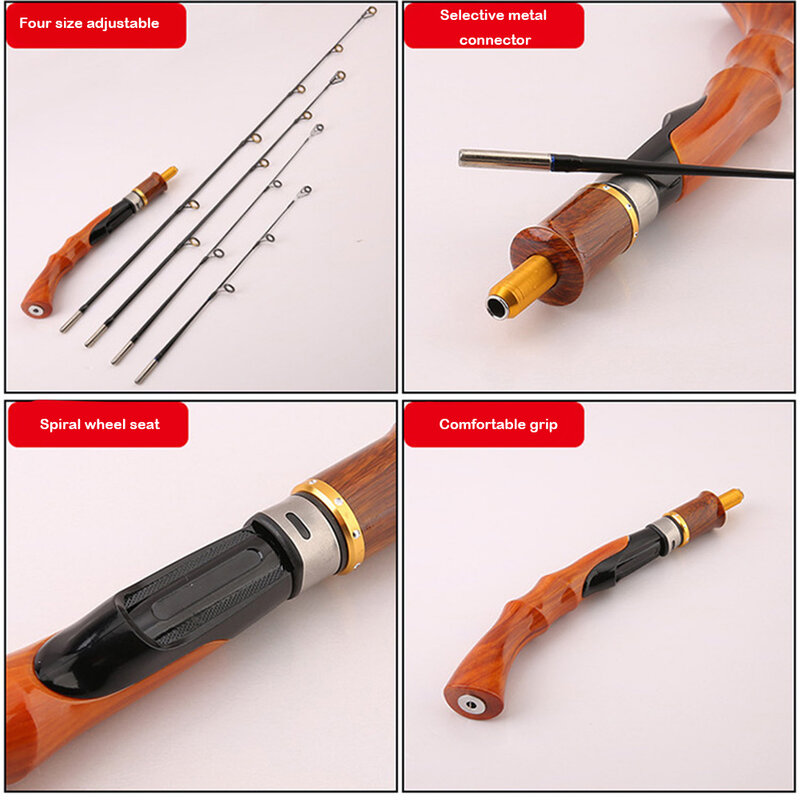 30/40/50cm Ice Fishing Rod Outdoor Angling Portable Spinning Casting Winter Fishing Pole Fish Accessories Tool