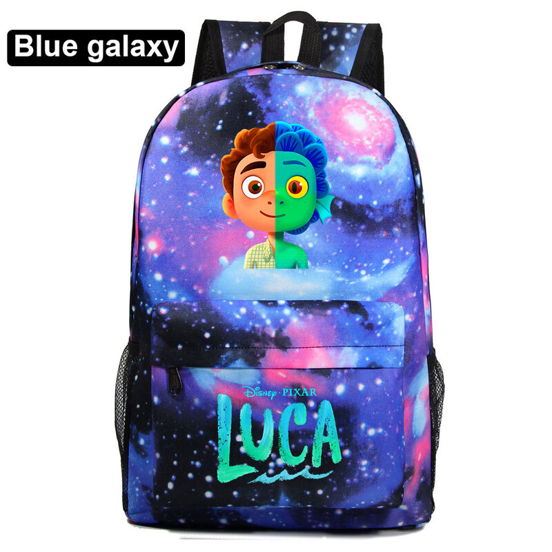 Disney Luca Alberto Sea Monster Printed School Backpack Teenager Fashion Casual Girls Boys Schoolbag Harajuku Travel Bags