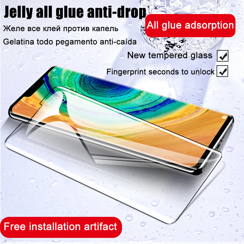 Full Cover Curved Glass For Xiaomi 12 12S 12X 11 10 13 Civi CC9 Mix 4 Note 10 Pro Ultra Lite All Glue Tempered Screen Protector