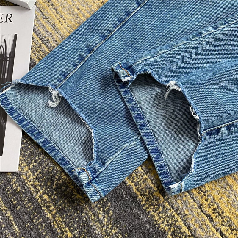 Heavy ผ้า Ader ข้อผิดพลาดกางเกงยีนส์ผู้ชายผู้หญิง1:1คุณภาพสูงเย็บปักถักร้อย Tassels Ader Jean Adererror กางเกงภายใน...