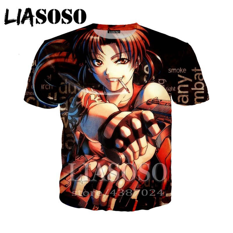Nova camisa de verão anime japonês roupas masculinas 3d impressão feminina casual apertado camiseta 2020 hip hop moda t lagoa preta