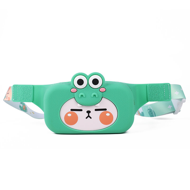3D Cartoon Silicone Outdoor Chest Sling Bag Lightweight Waterproof Backpack for Unisex /Man/Women Fanny Pack