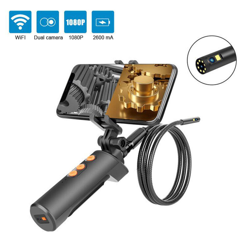 Камера-эндоскоп с двойным объективом, 8 мм, 1080P, IP68