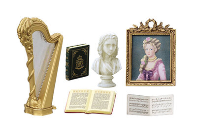 Boîte à œufs du palais de la Rose, véritable, Miniature européenne rétro, ornement de meubles de luxe, jouets capsules Gashapon