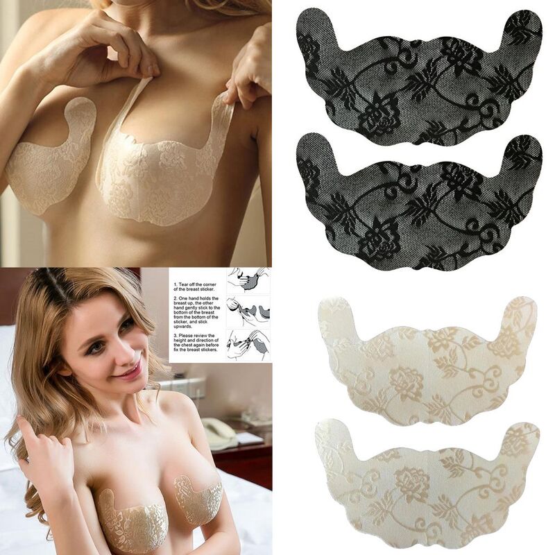 Push Up Lace Invisible Breast Lift Tape Silicone Bra Nipple Cover Sticker Pasties