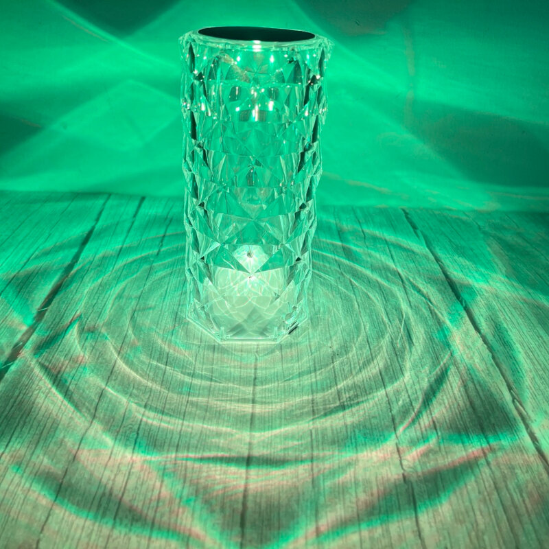 2 шт., кристаллическая настольная лампа, 16 цветов