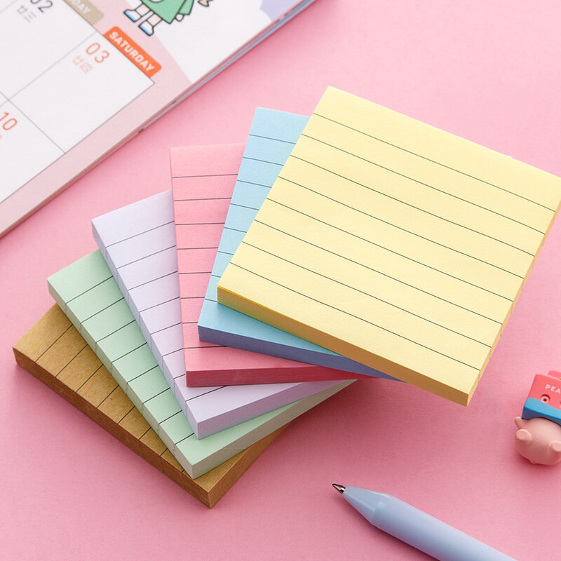 80 folhas coloridas para fazer lista nota bloco de memorando planejador de volta à escola artigos de papelaria suprimentos