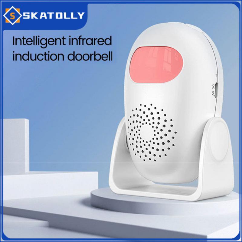 Wireless Welcome Infrared Alarm Remote Control Infrared Sensor Doorbell Electronic Doorbell Smart Home