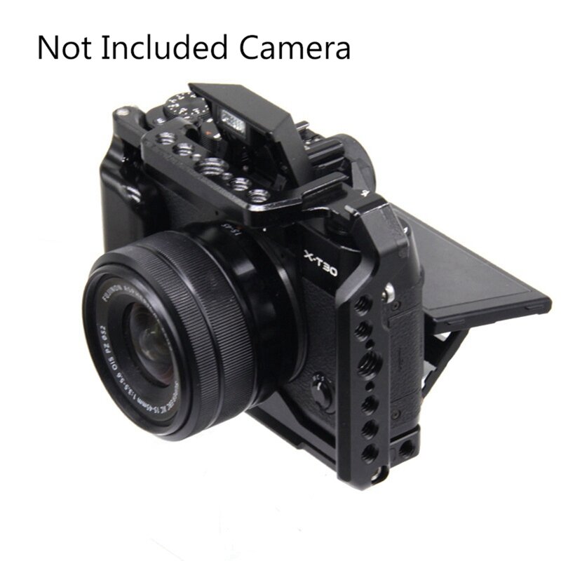 الألومنيوم كاميرا قفص ل فوجي فيلم فوجي X-T30 X-T20 X- T10 X-T30II واقية قفص اكسسوارات الإفراج السريع لوحة