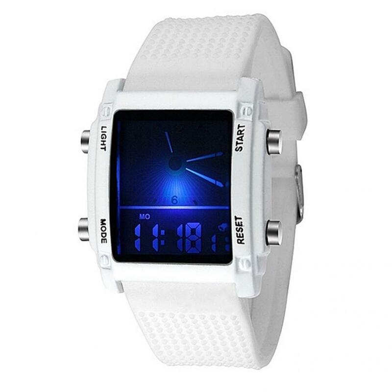 Nützliche Paar Uhr Unisex Compact LCD Display Quarz Digitale Armbanduhr Beiläufige Uhr für Männer Frauen