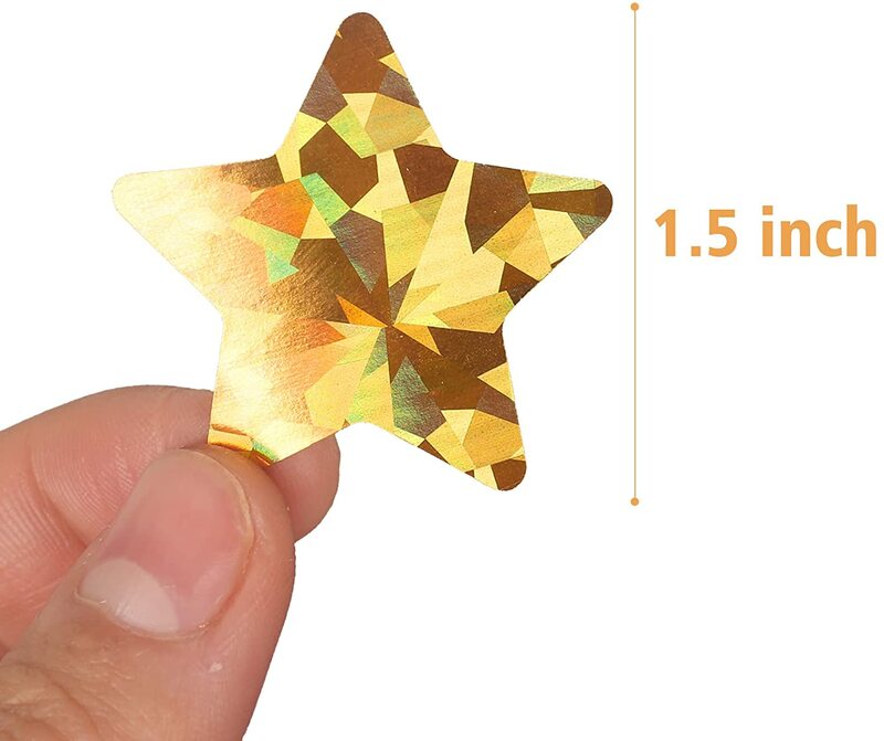Star เด็กสติกเกอร์รางวัลซีลป้าย100-500Pcs สำหรับสำนักงานห้องเรียนครูอุปกรณ์เด็กคลาสสิกของเล่นตกแ...