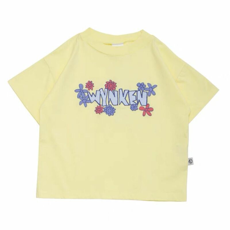 Wynken2023 Sommer-T-Shirt-Shorts für Jungen und Mädchen passen zu atmungsaktiven und bequemen farblich passenden kurz ärmel igen Smiley-Shorts