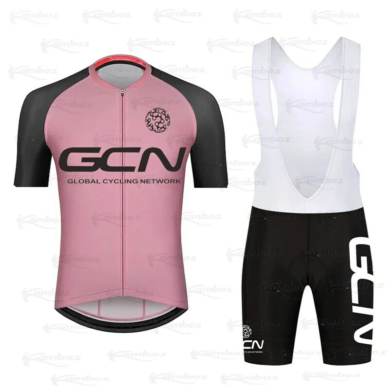 NEW 2022 GCN Cycling Jersey Sets Bicycle Short Sleeve Cycling Clothing Maillot Summer Quick Dry Bib Shorts Ropa Ciclismo Men's