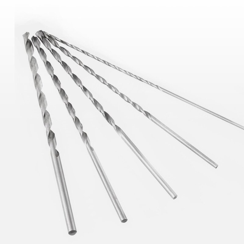 Foret hélicoïdal HSS Extra Long à tige droite, 5 pièces, 150Mm, 2Mm, 3Mm, 3.5Mm, 4Mm, 5Mm, outils de perçage pour le bois et le métal