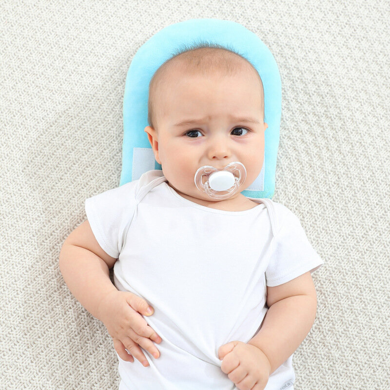 Bebê enfermagem travesseiro infantil cabeça proteger almofada almofada cor pura bebê auto alimentação travesseiro destacável garrafa suporte multi-função