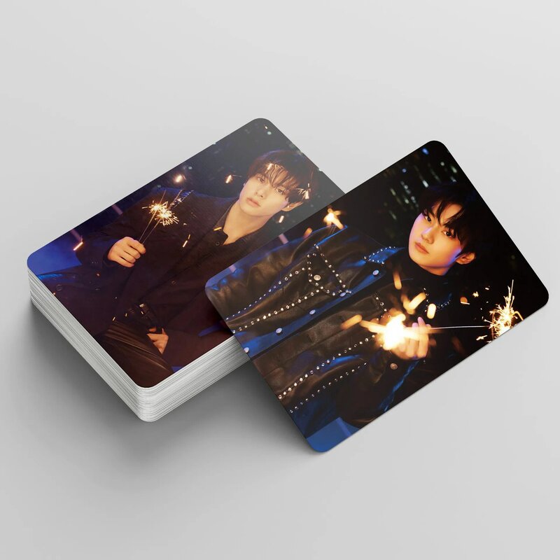 55 pçs/set atacado kpop en cartão novo álbum dimensão: lomo cartão foto impressão cartões cartaz imagem fãs presentes coleção