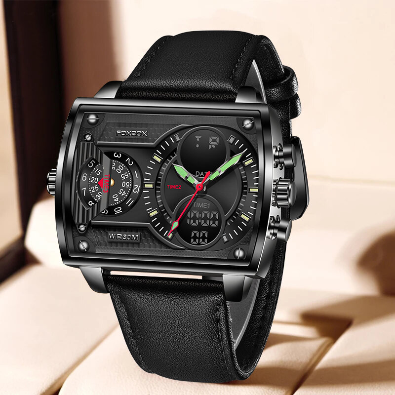 LIGE-reloj analógico de cuarzo para hombre, accesorio de pulsera resistente al agua con cronógrafo, complemento Masculino deportivo de marca de lujo con diseño moderno