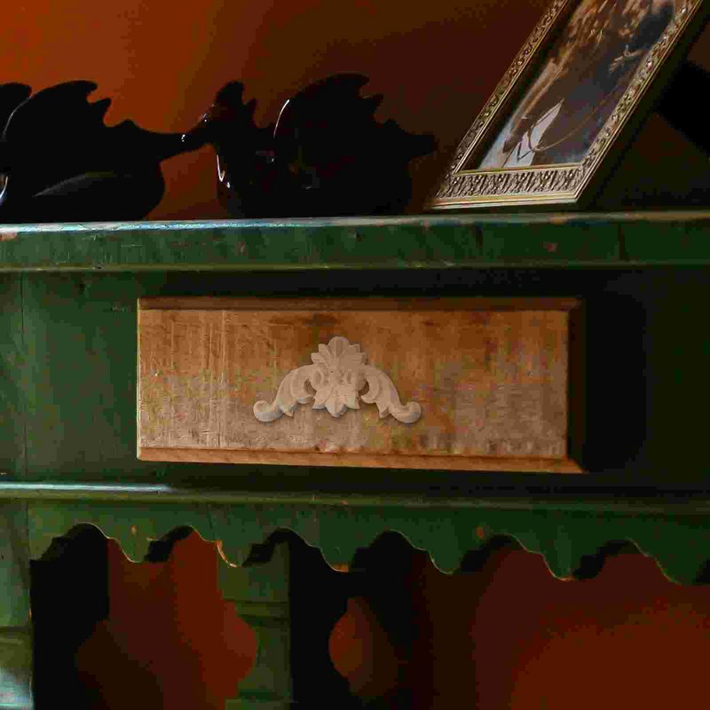 Apliques de Madera tallada para muebles decorativos, apliques de Madera tallada para álbum de recortes, armarios, esquina de pared, adorno de armario