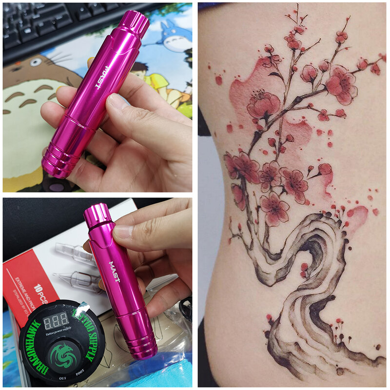 Professionele Permanente Make-Up Machine Roterende Pen Eyeliner Gereedschap Tattoo Machine Pen Stijl Accessoires Voor Tattoo