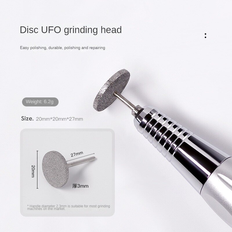 Nail Diamond Metal Drill Bits Disc Bit for Dead Skin Callus Electric Foot File Callus Remover Shaft for Nail Salon Grinding Head