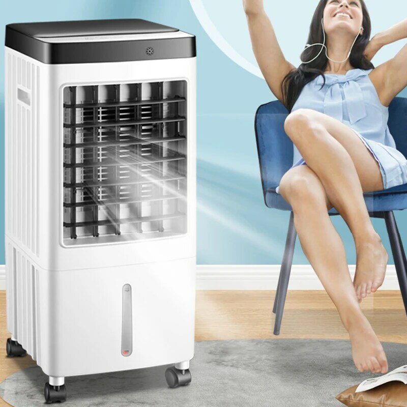 Ventilador De Ar Condicionado Grande Vento Poderoso Refrigeração Móvel Chiller pode ser cronometrado remotamente central Ar Condicionado 220V 10L
