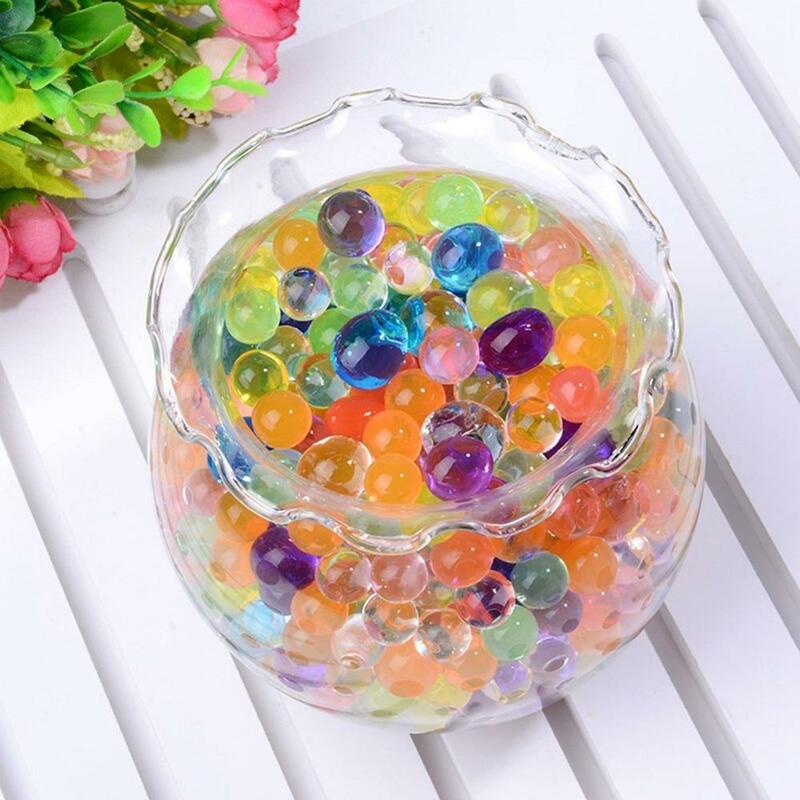 5000Pcs Multicolor Parel Vormige Hydrogel Crystal Bodem Water Kralen Gel Mud Grow Jelly Ballen Voor Bloem/Bruiloft/home Decoratie