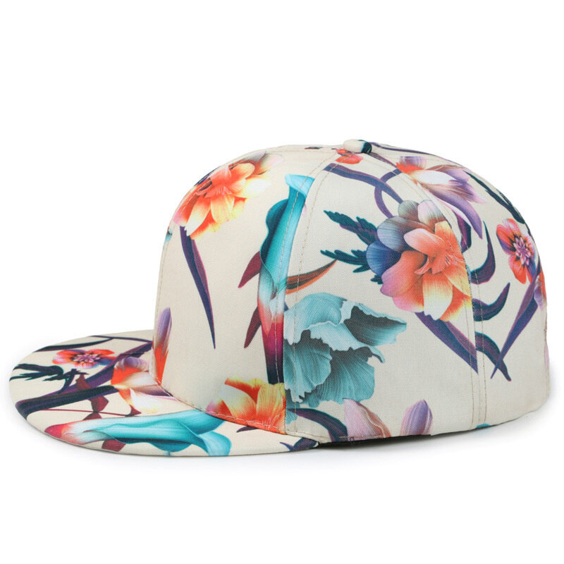 Sombrero de béisbol con visera plana para hombre y mujer, gorra de béisbol con estampado de grafiti de colores, ajustable, estilo Hip Hop, Unisex