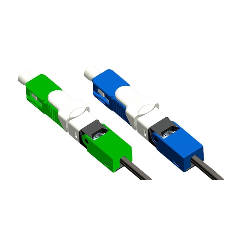 Free shipping FTTH ESC250D SC APC and SC UPC Single-Mode Fiber Optic Quick Connector FTTH SM Optic Fast Connector