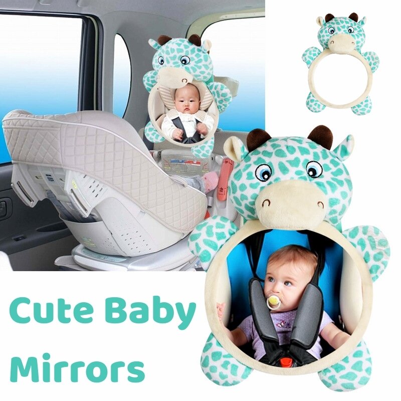 Car View Back Seat Espelho Baby Espelhos Brinquedos Bonito Retrovisor Entretenimento Distorção Espelho Monitor Kids para Auto Baby Acessórios