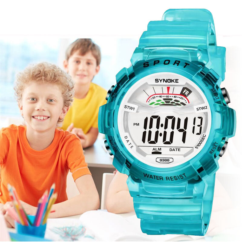 Crianças Relógios Digitais Meninas Menino À Prova D' Água Crianças Sport Watch Multi-função Relógio De Pulso Led Alarm Electronic Clock Student Gift