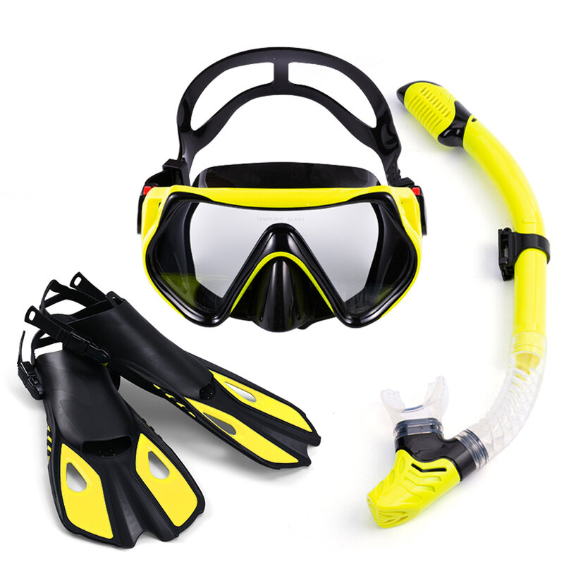Nadadeiras de natação barbatanas de mergulho óculos de mergulho equipamento de snorkel mergulho barbatanas definir adulto nadadeiras subaquáticas