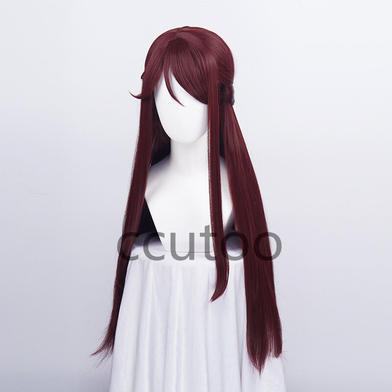 Peluca Sakurauchi Riko para mujer, cabello sintético rojo oscuro, Anime, LoveLive, Sunshine, Cosplay