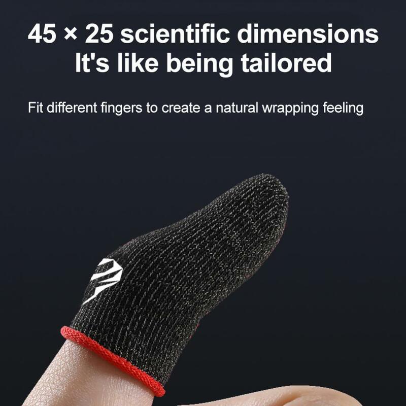 Gaming Fingerspitzen Hülse Supraleitenden Elektrische Fibre Atmungsaktive Touchscreen Daumen Handschuhe Empfindliche Finger Abdeckung Für PUBG Heißer