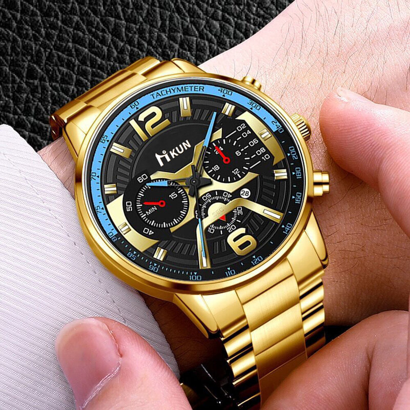 Reloj Hombre 2022 Luxury Men Sports Watches Fashion Mens Business Stainless Steel Quartz Watch Luminous Clock Relogio Masculino