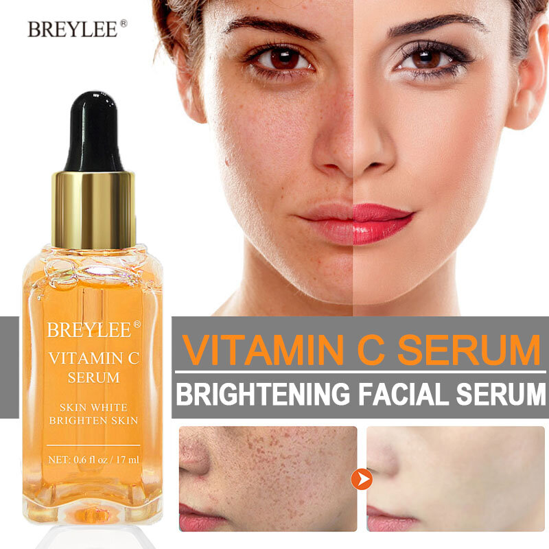 Vitamin C Whitening Face Serum Fade Freckles Melanin Remover Skin Care Products Moisturizing Brighten Nourish Beauty Cosmetics