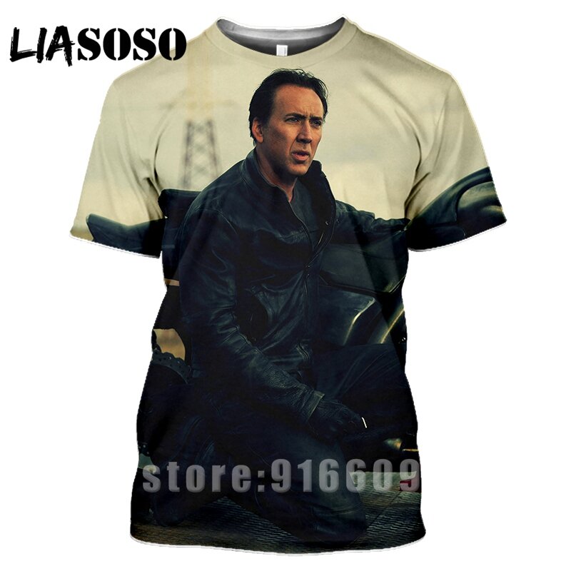BEIJIE Summer Funny Nicolas Cage Face 3D Print Prince Tshirt Men Women Streetwear Clothing Gym T Shirts Harajuku Fashion Shirts