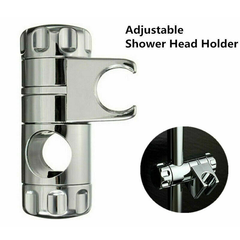 25Mm Pegangan Kepala Shower Berguna Yang Dapat Disesuaikan Rak Shower Bracket Rel Bebas Pelubang Aksesori Kamar Mandi Krom