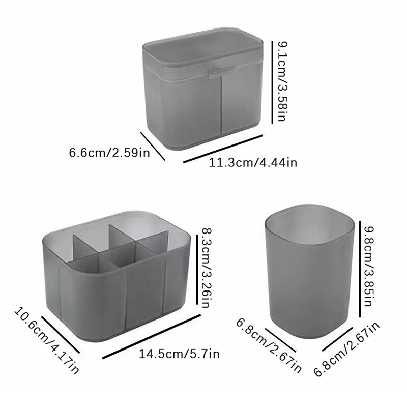 5 pz/set Manicure strumenti per Nail Art scatola di immagazzinaggio organizzatore di trucco pennello per smalto per unghie porta rossetto strumenti contenitore accessori per la casa