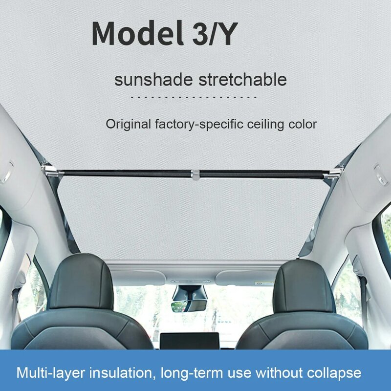 Телескопические передние и задние солнечные лучи для Tesla Model 3 Y