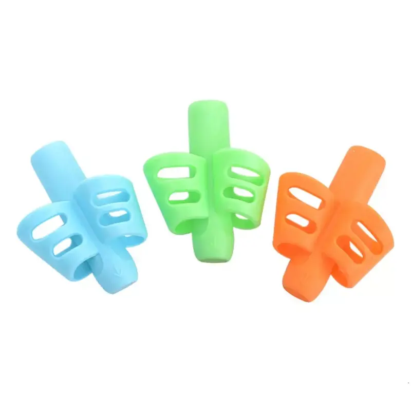 3pcs Kids Writing Pencil Holder Learning Pen Aid Grip Posture Correction for Students Learning Practise Silicone Pen Aid Grip