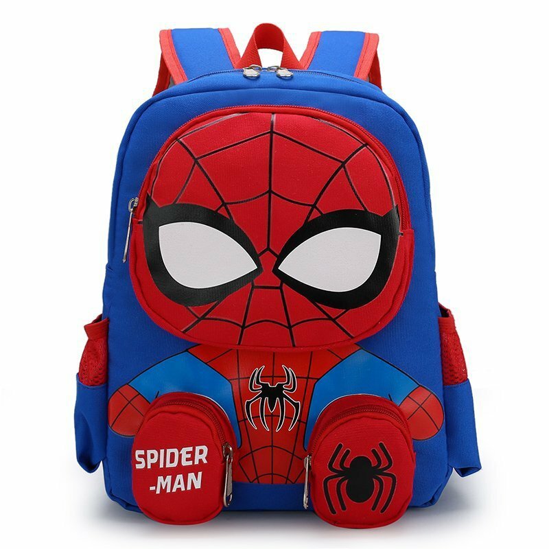 Disney 'S ใหม่การ์ตูน Spider-Man เด็กกระเป๋าเป้สะพายหลังแบรนด์หรูเด็กอนุบาลกระเป๋านักเรียนขนาดใหญ่สา...