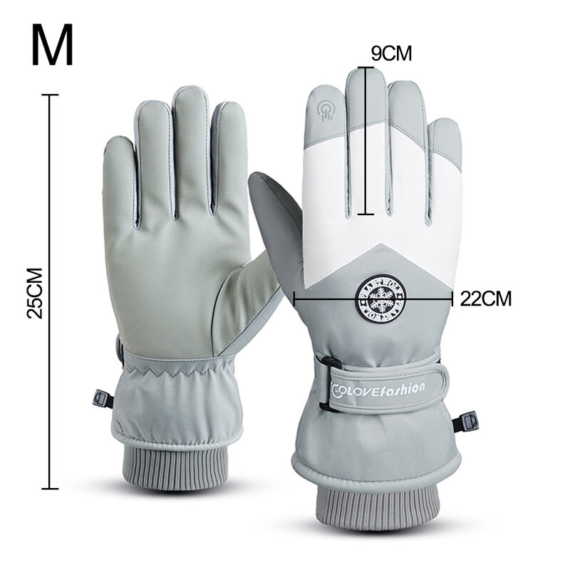Rękawice termiczne 1 para rękawice narciarskie Outdoor Sports antypoślizgowe ciepłe wodoodporne zimowe dla mężczyzn i kobiet przenośne praktyczne