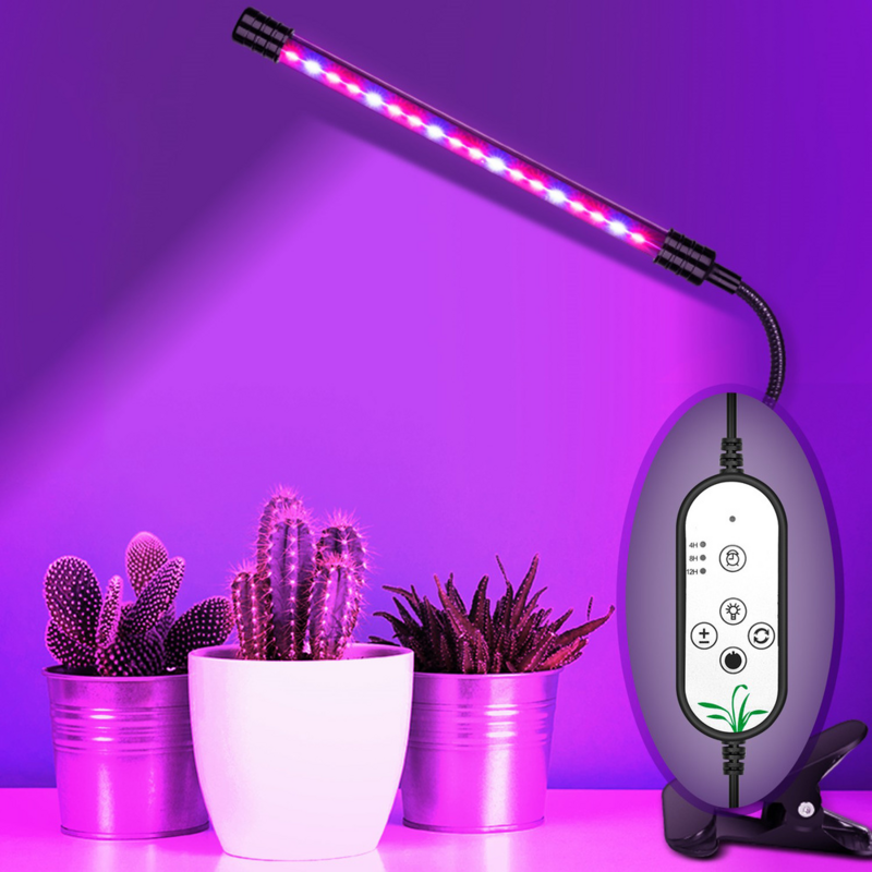 5V USB Grow Light Full Spectrum Phytolamp Four Heads Lamp For Plants Seedling Flower Vegetable Indoor Grow Red and Blue Light