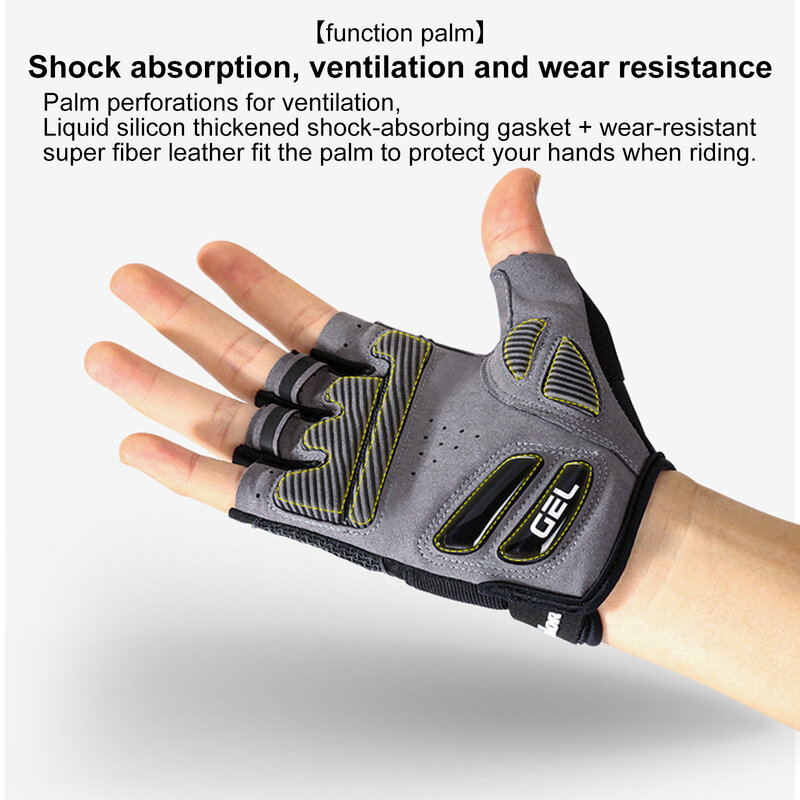 Professional Non-Slip Breathable Fitness Gym Women And Men Half-Finger Summer Fishing Cycling Fingerless Gloves Women's Bicycles