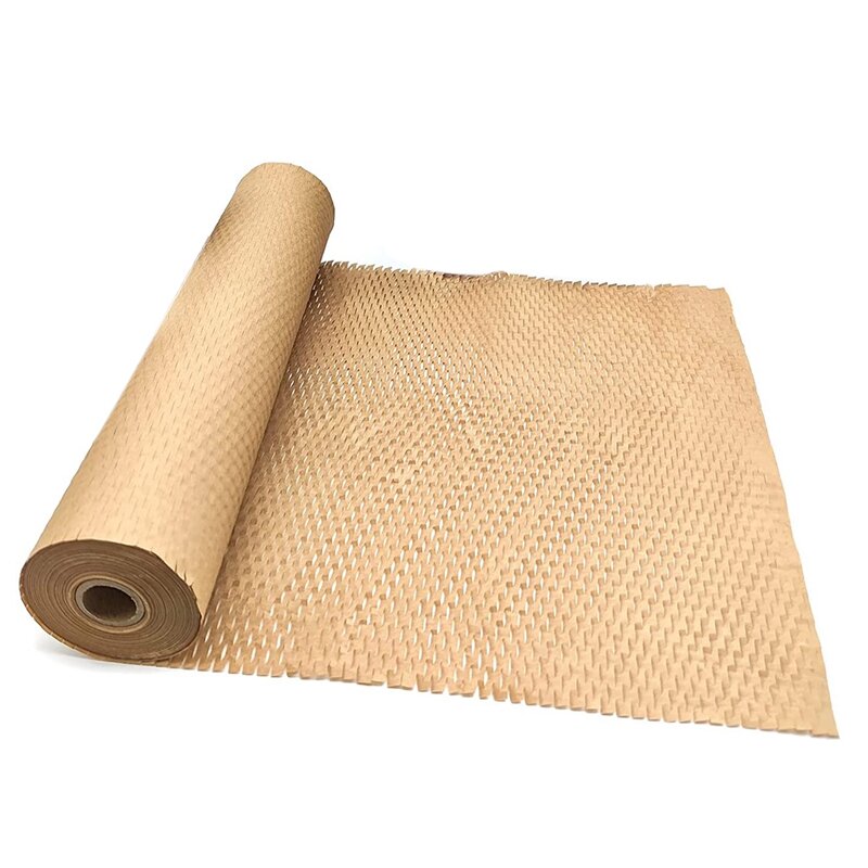 บรรจุภัณฑ์กระดาษ,15นิ้ว X 131ฟุต Honeycomb กันกระแทก Wrap สำหรับจัดส่งสินค้าบรรจุ,ห่อกระดาษรังผึ้ง Wrap
