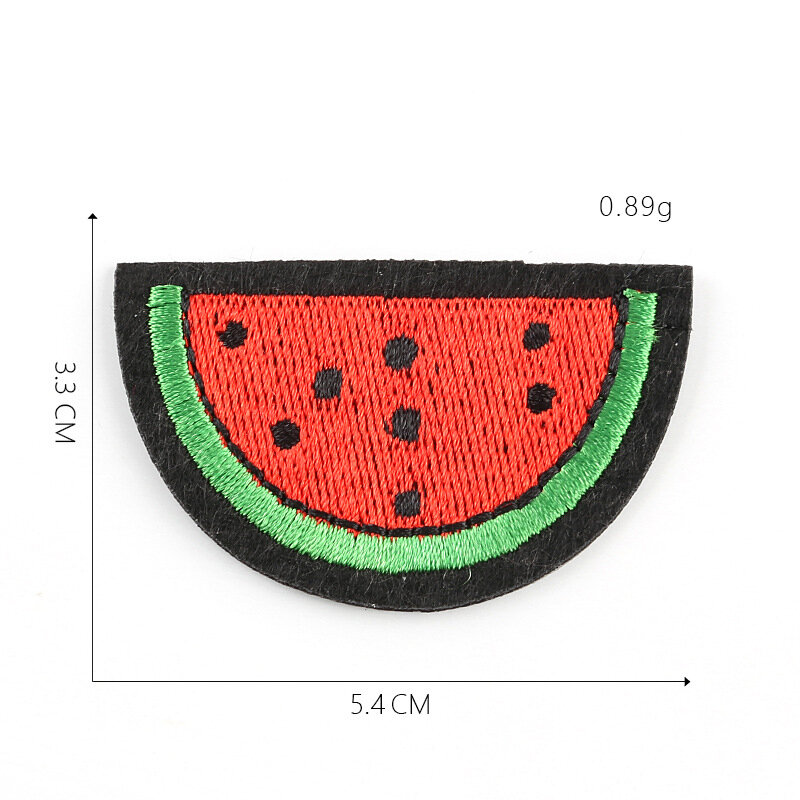 23Pcs Cartoon Fruit Serie Ijzer Op Geborduurde Patches Voor Op Kleding Hoed Jeans Sticker Naaien-Op Patch Applique badge Decor