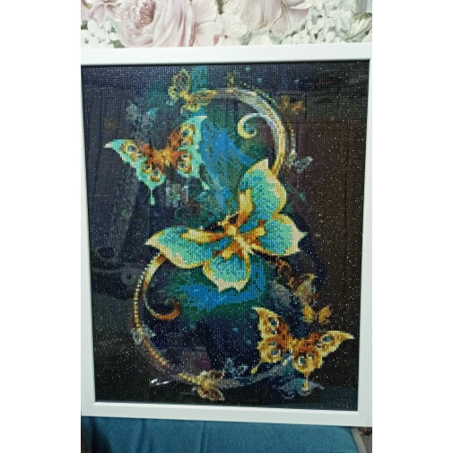 Evershine Lukisan Berlian Kupu-kupu 5D DIY Alat Jahit Silang Hewan Bordir Berlian Imitasi Mosaik Seni Dekorasi Rumah