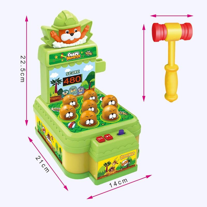 Máquina electrónica de juego Arcade Whack The Mole para niños, juguete educativo interactivo con sonido, golpear hámster