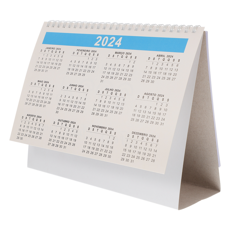 1 Book Calendar 2024 Small Desk Calendar Desktop Calendar Table