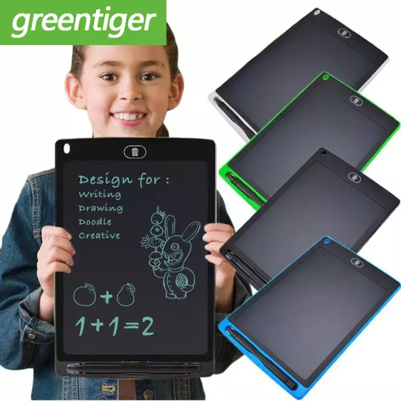 LCD 8.5 Inci Tablet Menulis Elektronik Papan Menulis Doodle Digital Warna-warni Bantalan Tulisan Tangan Gambar Grafis Anak Hadiah Ulang Tahun